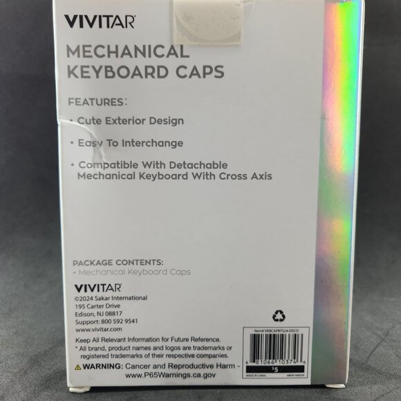 Disco Ball Keycap Set (5pc) – Compatible w/ Mechanical Keyboard Cross Axis - Picture 7 of 7